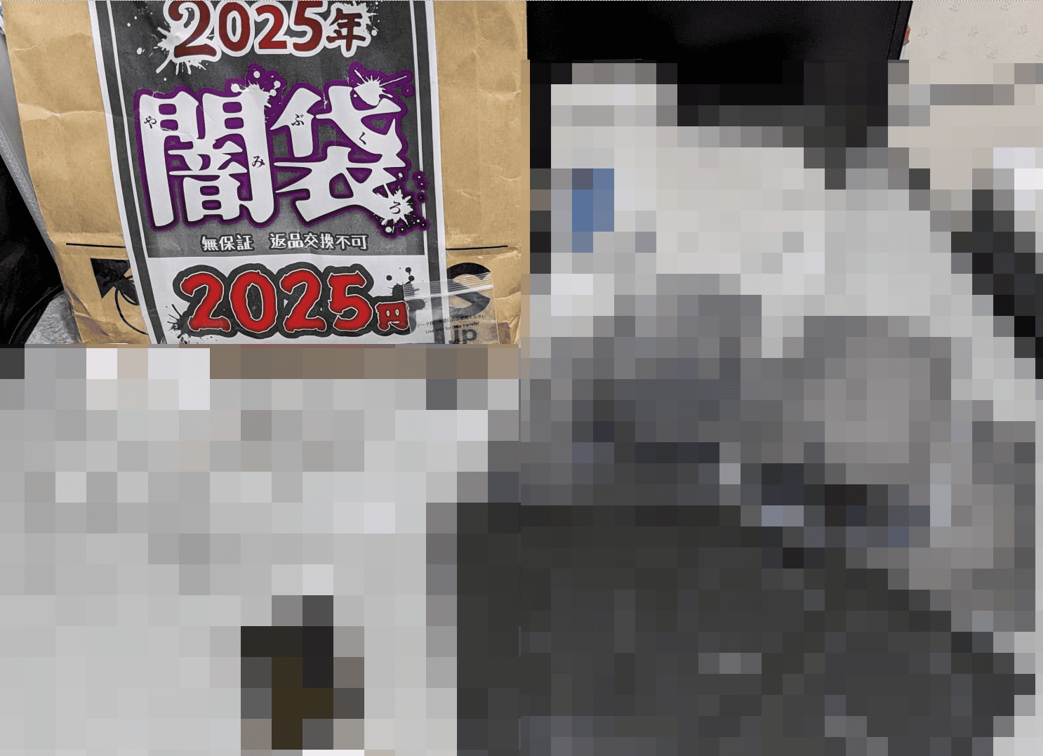 2025年イオシス闇袋中身一覧。サムネ用で全体にモザイク